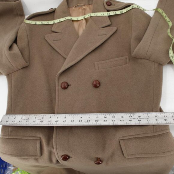 Vintage Alkit greatcoat Mens 44 Crombie Cloth double breasted military overcoat - Picture 12 of 16